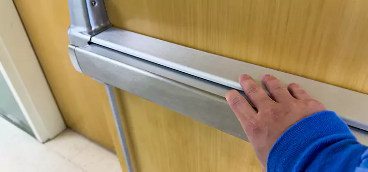 Installing a Push Bar on a Door Joliette